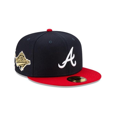 Sapca New Era Atlanta Braves MLB State Flower 59FIFTY Fitted - Albastri